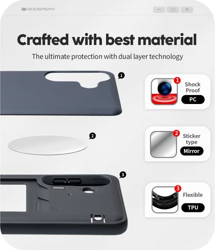 Vista 200 de GOOSPERY Parachoques magnético para puerta compatible con Galaxy S9 Plus, tarjetero tipo billetera con cierre automático por iman, funda protectora