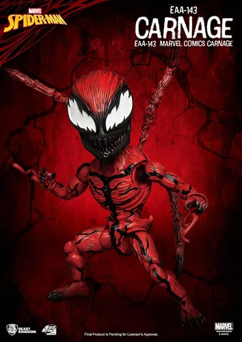 Vista 6 de Beast Kingdom Marvel Comics: Carnage EAA-143 Egg Attack Figura de acción, multicolor