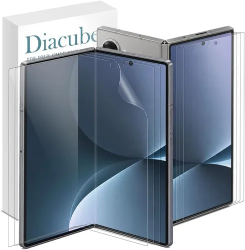 Vista 9 de [Paquete de 3+3] para Samsung Galaxy Z Fold 3 5G, protector de pantalla mate antirreflejos EPU+TPU, interior + 3 unidades frontales, antihuellas
