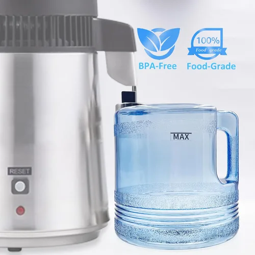 Vista 2 de Jarra de 1 galón/4L para destilador de encimera, contenedor de agua de botella de colección de repuesto para Megahome, CO-Z, VEVOR, Mophorn y otras