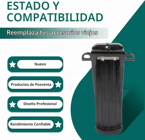 Vista 6 de AUTOKAY Clip de cinturón para RETEVIS H-777 BF-666S, BF-777S, BF-888S Model Radio+Tracking