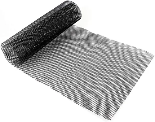 Vista 7 de Universal Black Aluminum Alloy Car Grille Rhombic Grill for Engine Cooling 40 x 13 Inch