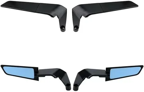 Vista 3 de Motorcycle Rearview Mirror For FZ8 FZ-8 Motorcycle Mirrors Stealth Winglets Mirror To Rotate Adjustable Mirrors