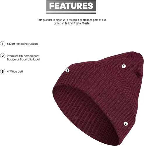 Vista 2 de adidas Gorro plegable para hombre de 4 pulgadas