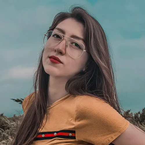 Vista 2 de HJSTES Lentes transparentes de aviador, luz azul, para mujeres y hombres, montura piloto clásica, sin receta