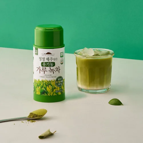 Vista 3 de 100% orgánico Jeju Island Matcha té verde polvo 1.41 oz (1 paquete)