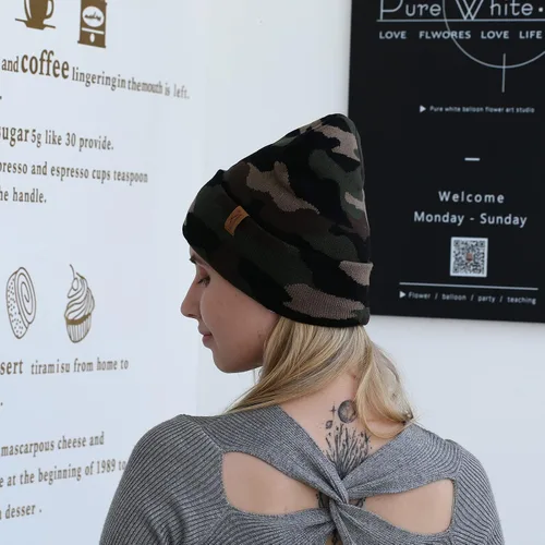 Vista 5 de Rajputana Paquete de 1 y 2 gorros de invierno unisex para hombres y mujeres
