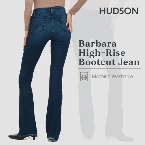Vista 4 de Hudson Jeans Barbara de Talle Alto Bootcut de Moda para Mujer