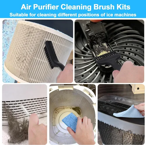 Vista 3 de XANGNIER Kit de cepillo de limpieza para purificador de aire, 6 piezas purificadores de aire para el hogar/dormitorio Herramientas de limpieza