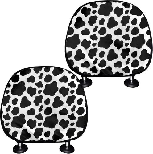 Vista 7 de Funda personalizada para reposacabezas de asiento de automóvil, regalos personalizables, transpirables, paquete de 2 fundas de cojín para asiento
