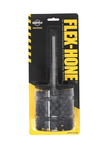 Vista 108 de Brush Research pulidor cilíndrico FLEX-HONE, serie BD, abrasivo de carburo de silicio, 1
