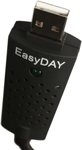 Vista 5 de Easyday DC60 - Adaptador de captura de video USB 2.0 con chipset UTV 007 y software de edición de video compatible con EasyCap