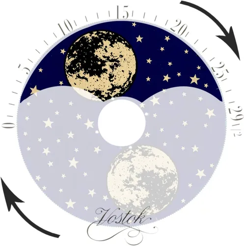Vista 2 de JUSTIME Reloj de pared exclusivo de madera de roble macizo, sin tictac, mecánico, especialidad de fase lunar, esfera móvil, regalo, decoración