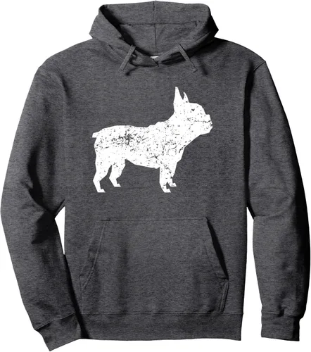 Vista 4 de Sudadera con capucha con diseño de Bulldog Francés, Negro, S