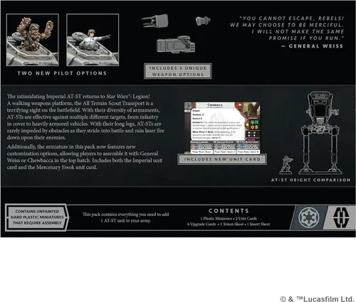 Vista 3 de Star Wars: Legion at-ST Walker Unit Expansion - Potencia de fuego mejorada. Juego de miniaturas de mesa, juego de estrategia para niños y adultos, a