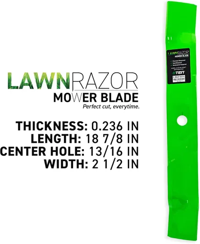 Vista 2 de 8TEN LawnRAZOR - Cuchilla para John Deere Z425 Z445 X320 GX345 1025R X500 GX355 X729 54" Deck M145516 (triturado) paquete de 3
