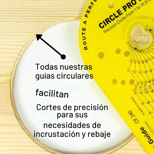 Vista 3 de Jasper 240 Router Circle Cutting Jig – Guía de enrutador de precisión para 276 círculos perfectos (1 pulgada – 18-3/16 pulgadas) – Se adapta a más