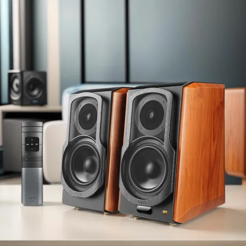 Vista 7 de Edifier S1000W WiFi Audiophile Active, bocinas de estante 2.0, 120W RMS sistema de sonido HiFi Bluetooth inalámbrico compatible con Alexa