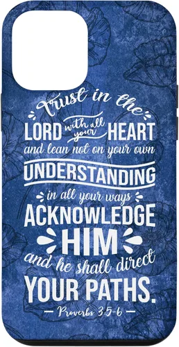 Vista 16 de Trust in Lord with All Your Heart Proverbio 3:5-6 - Carcasa cristiana para iPhone 17
