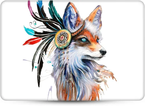 Vista 2 de Head Case Designs Officially Licensed Pixie Cold Fox Animals Vinyl Sticker Skin Decal Cover Compatible with MacBook Air 13.6" A2681 (2022)