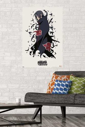 Vista 2 de Trends International Naruto - Póster de pared Itachi, 22.375" x 34", versión sin marco