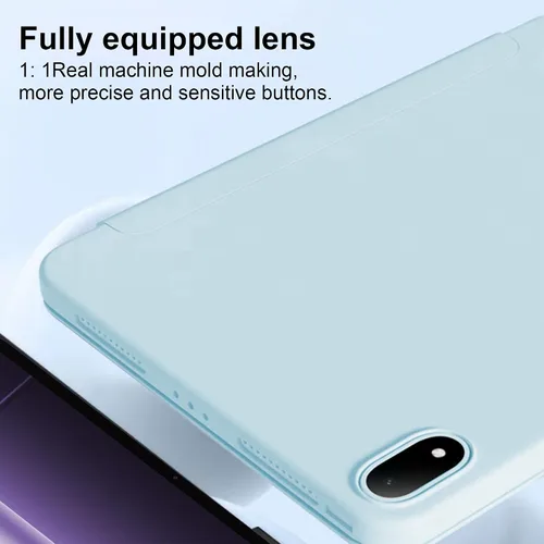 Vista 5 de Funda de silicona para OnePlus Pad 3 de 13.2 pulgadas 2025, funda protectora ligera con función de soporte y función de apagado y encendido