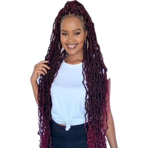 Vista 52 de BOHOBABE Rastas Sintéticas de Ganchillo de 10 Pulgadas, Rastas de Ganchillo Suaves Boho con Puntas Rizadas, Rastas Cortas de Diosa Bohemia de 1#