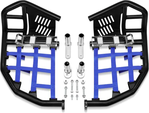 Vista 6 de JY PERFORMANCE Barra Nerf compatible con Yamaha YFZ450 YFZ 450 1999-2022 Protector de talón (no se adapta a YFZ 450R) (negro)