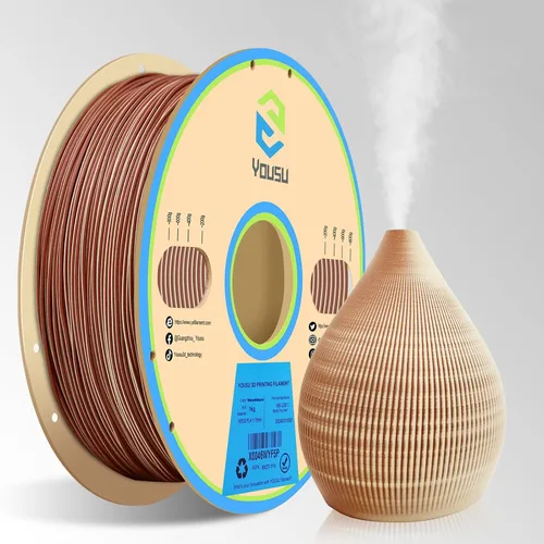 Vista 24 de Yousu Seda de Doble Color Filamento PLA para 3D Impresora Filamento Coextrusión PLA Multicolor Filamento PLA 1.75mm (± 0.03 mm) Compatible