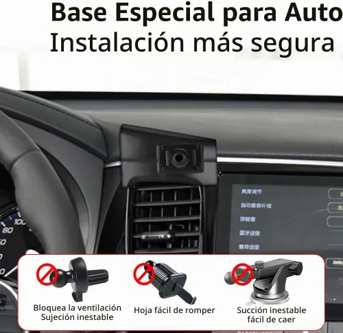 Vista 2 de Soporte para teléfono de coche para Mitsubishi Outlander 2014 2015 2016 2017 2018 2019 2020 2021 Accesorios de automóvil Decoración interior Soporte