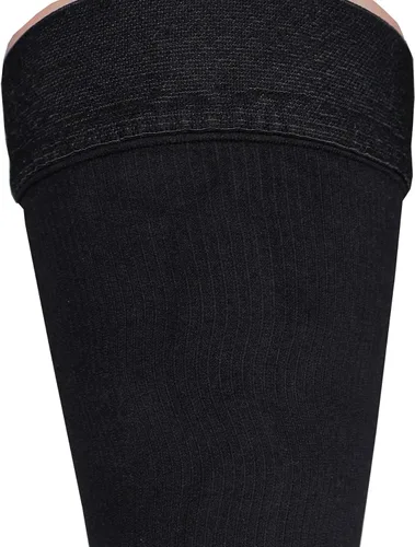 Vista 7 de Truform Calcetines de compresión, 20-30 mmHg, calcetines de vestir para hombre, hasta el muslo por encima de la rodilla, negro, S