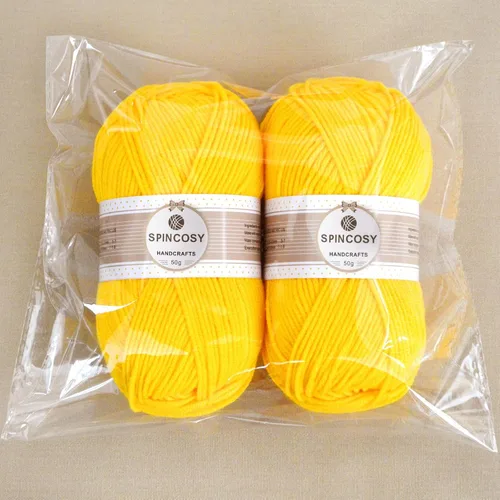 Vista 3 de 2 piezas de hilo para ganchillo, se siente suave, 280 yardas, colores surtidos, hilo acrílico de 4 capas para ganchillo y tejer a mano - rojo Rojo