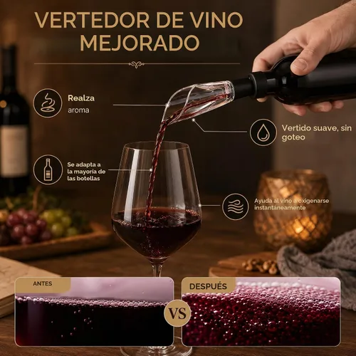 Vista 6 de BLUBYEES Juego de abridor de vino eléctrico recargable 4 en 1 - Sacacorchos automático, cortador de aluminio, aireador y vertedor, tapón de vacío
