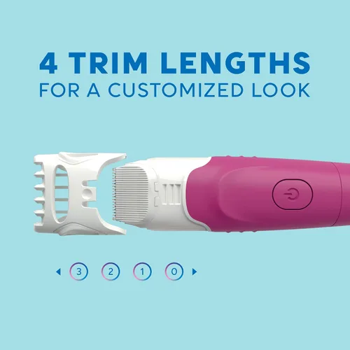 Vista 3 de Afeitadora Schick Hydro Silk TrimStyle con recortadora de bikini para mujeres Afeitadora de bikini 2 en 1 para mujeres y recortadora para vello