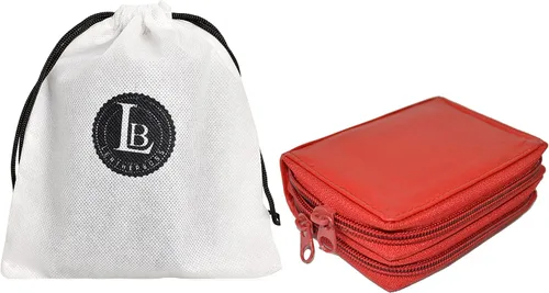 Vista 2 de Leatherboss - Cartera de piel con doble cremallera con seguridad RFID
