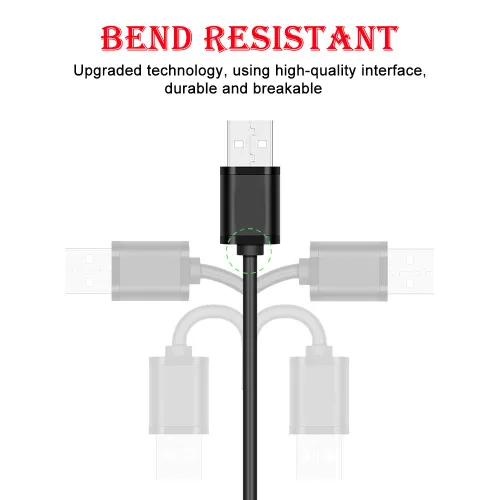 Vista 5 de MEROM Cable de alimentación universal de 5 V CC, cable de carga USB a CC de 5,5x2,1 mm con 8 puntas de conector