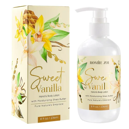 Vista 22 de ROMIIE ZOI Loción diaria para manos y cuerpo con manteca de karité hidratante - Jardín de primavera con aroma a felicidad botánica - 236 ML / 8 FL OZ
