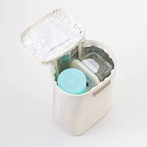 Vista 9 de Bebefit Bolsa de pañales con bolsa organizadora y bolsa aislada para mamá y papá material de espiga 12 bolsillos