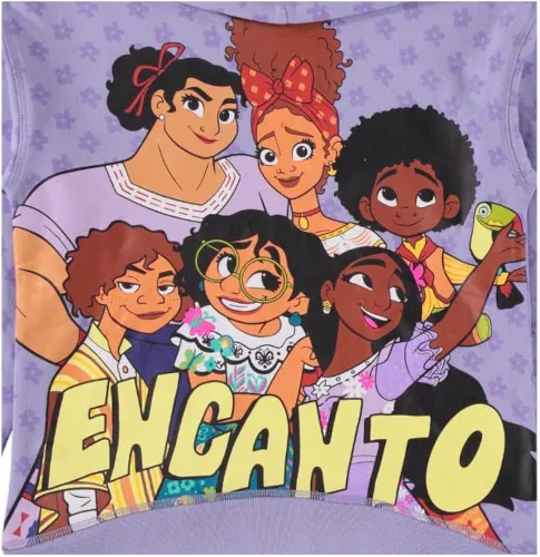 Vista 7 de Disney ENCANTO - Conjunto de sudadera con capucha y ropa deportiva para niñas, Mirabel, Isabela y la magia de la familia, juego de 2 piezas, tallas