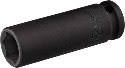 Vista 10 de JETECH Zócalo de impacto profundo de 1-1/4", unidad de 1/2 pulgada, SAE, acero de aleación de molibdeno cromado (Cr-Mo), diseño de 6 puntos, alcance