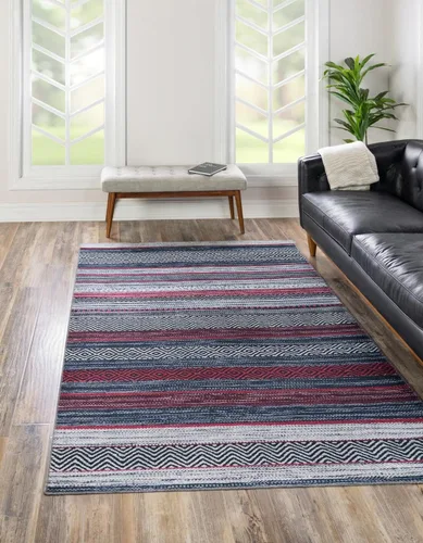 Vista 12 de Unique Loom Yara Collection - Alfombra Axel (7' 10" cuadrada, verde/marfil)