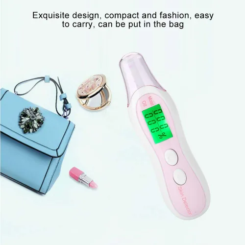 Vista 4 de Analizador digital de piel LCD, analizador de piel, monitor de aceite de agua y humedad para cuidado de la piel, probador de piel facial de alta