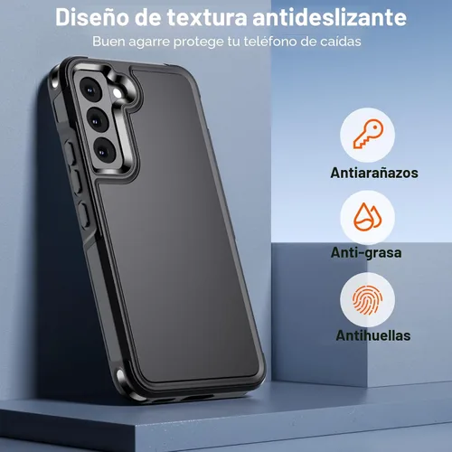 Vista 6 de zapica Funda diseñada para Samsung Galaxy S22, [protección militar contra caídas] [diseño de estructura de doble capa] Funda resistente a prueba
