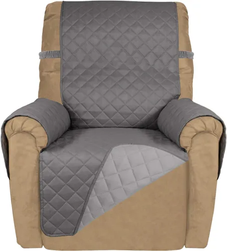 Vista 85 de PureFit - Funda de sofá acolchada reversible, protector de muebles impermeable, funda de sofá lavable con espuma antideslizante y correas elásticas