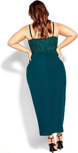 Vista 3 de City Chic Women's Plus Size Cocktail Dress - Lace Touch
