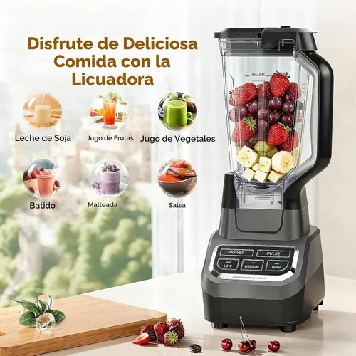 Vista 6 de Piezas de repuesto de licuadora de 72 onzas para licuadora Ninja BL610, solo se adapta a base de 6 aletas, jarra de repuesto con tapa de bloqueo