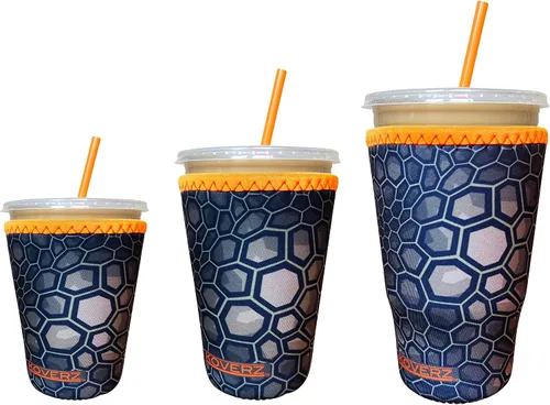 Vista 54 de Funda Koverz para café helado, funda aislante de neopreno para taza, se ajusta a una taza de café de 32 Oz., lavable y reutilizable, accesorios