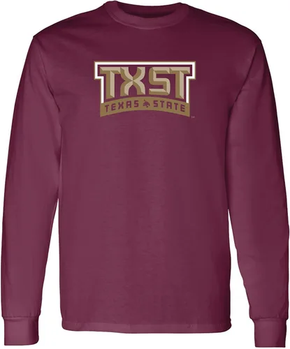 Vista 102 de NCAA oficial de College – University Team Color Arco Logo Manga Larga