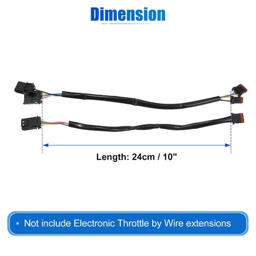 Vista 7 de X AUTOHAUX Arnés de extensión de cable de circuito de bus CAN para manillar de 10 pulgadas para Harley Davidson Softail Dynas Electra Glide Road
