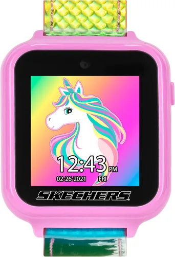 Vista 7 de Accutime Skechers Kids - Reloj inteligente con pantalla táctil de aprendizaje educativo para niñas, niños, niños pequeños, cámara para selfies